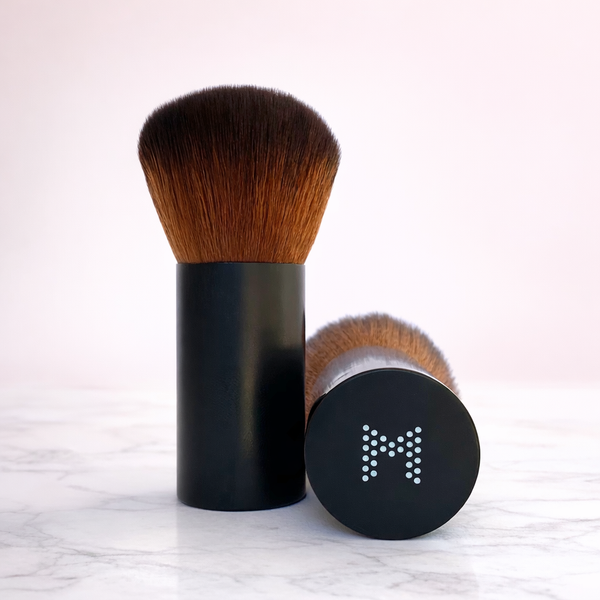 Kabuki Long Foundation Zwart - Mintenz | Kwast voor minerale foundation | SkinClarity Club