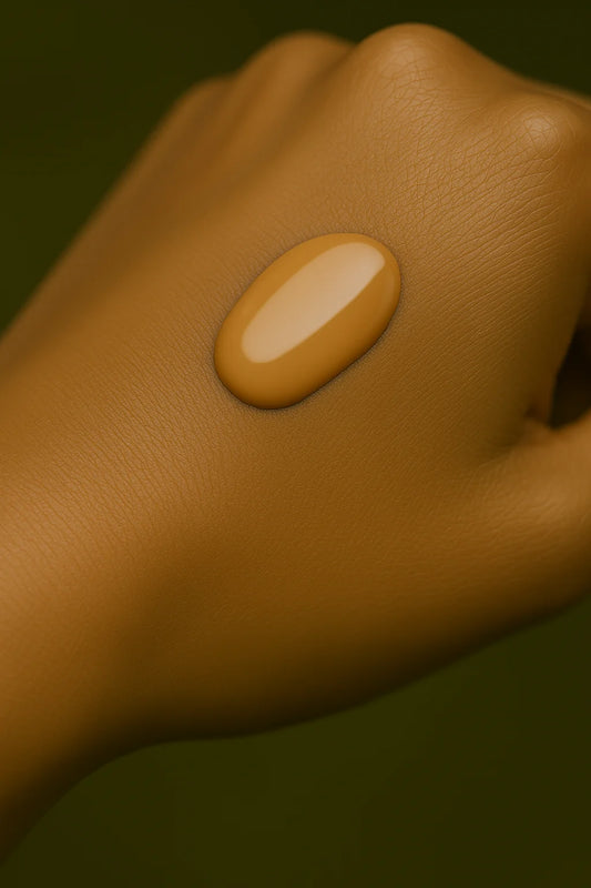 Labrains BB Cream Medium with Olive Undertone 50 ml voor gevoelige huid vastgehouden door model