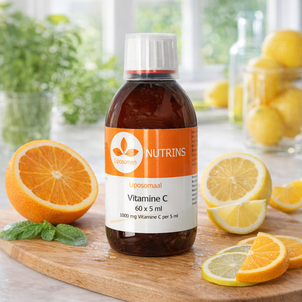 Fles Nutrins Vitamine C 300ml � liposomaal supplement bij SkinClarity Club