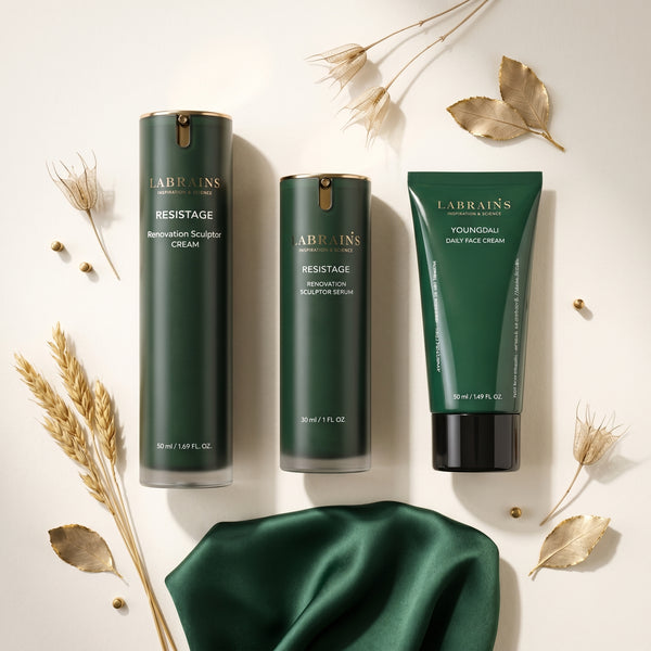 Anti-Aging Renovation Set van Labrains: serum, sculptor crème en dagcrème