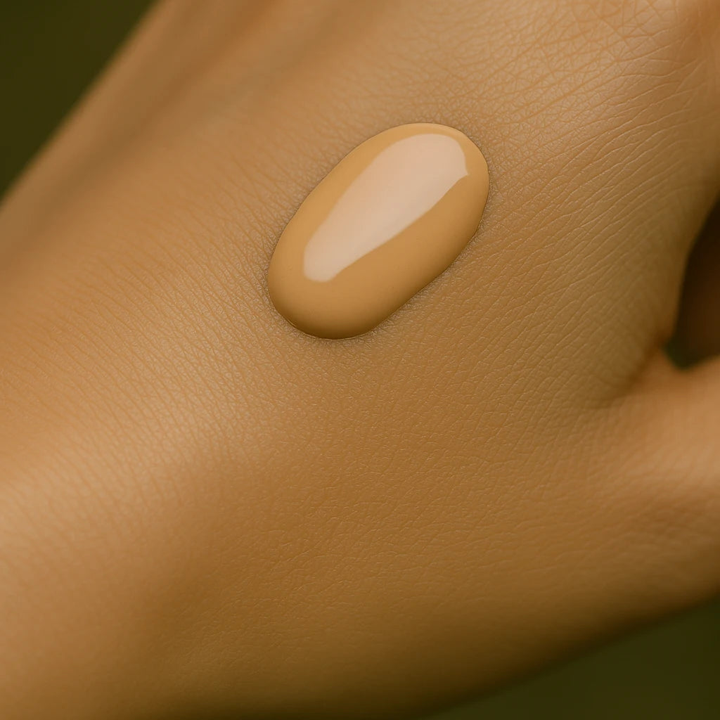 Labrains BB Cream Light with Warm Undertones 50 ml voor gevoelige huid vastgehouden door model