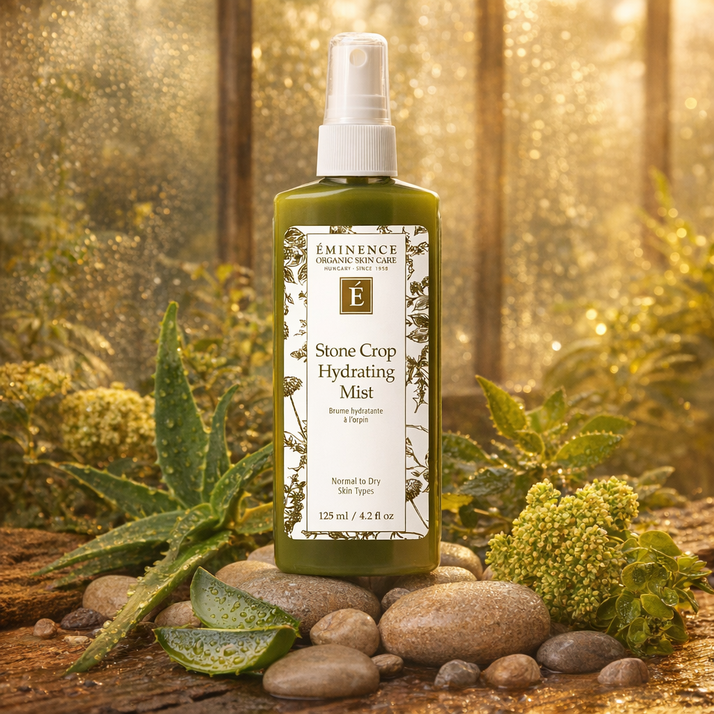 Eminence Organic Skincare Stone Crop Hydrating Mist fles bij SkinClarity Club