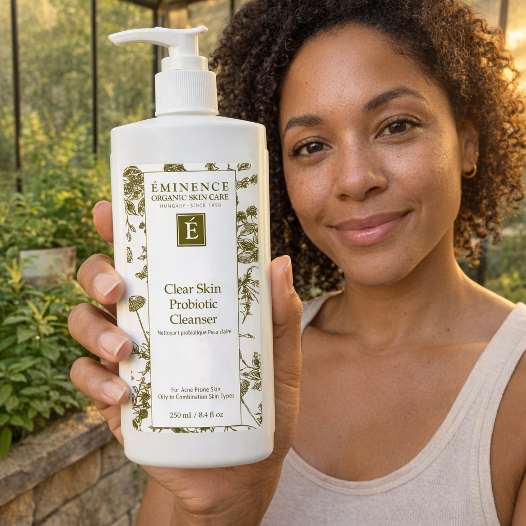 Clear Skin Probiotic Cleanser - In Use