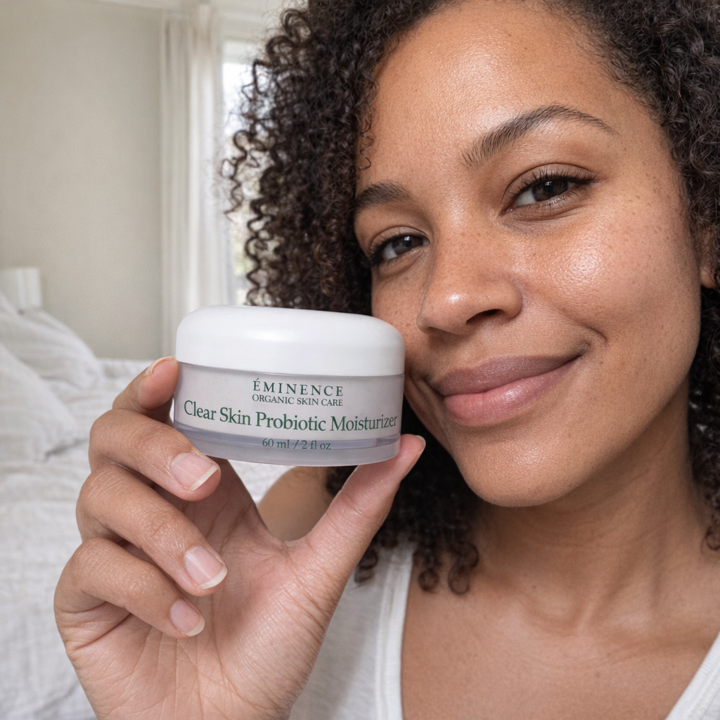 Clear Skin Probiotic Moisturizer - In Use