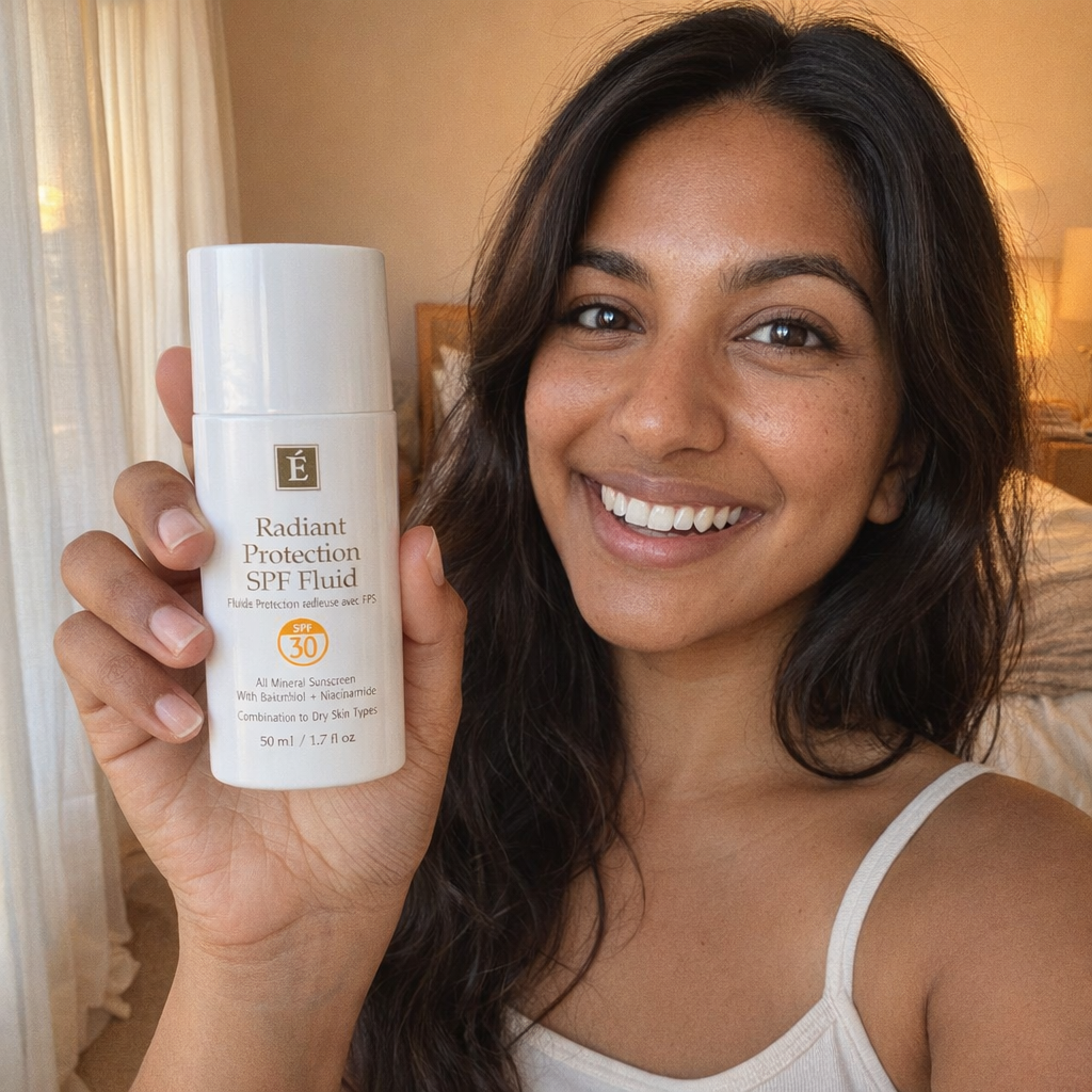 Radiant Protection SPF Fluid - In Use
